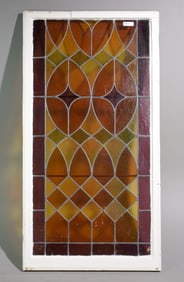 German Leaded Stained Glass Window