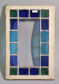 Framed Stained Glass Window with Open Center