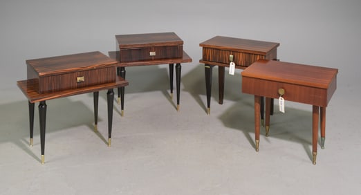 Four Assorted French Modern Nightstands