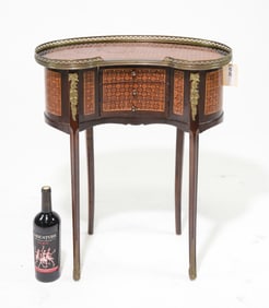 Italian Kidney Shaped Inlaid Occasional Table