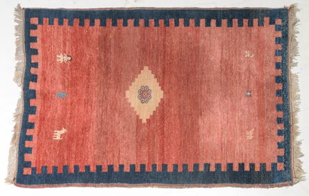Persian Gabbeh Hand Knotted Rug - 6'9 x 4'6