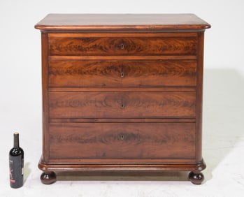 British Mahogany Four Drawer Chest c.1900