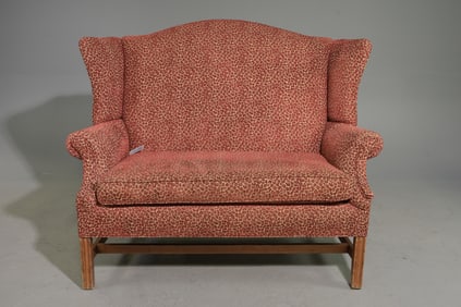 English Wing Back Two Seater Sofa / Settee