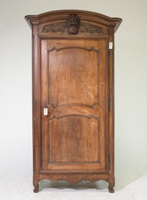 French Large Walnut Bonnetiere / Hall Robe