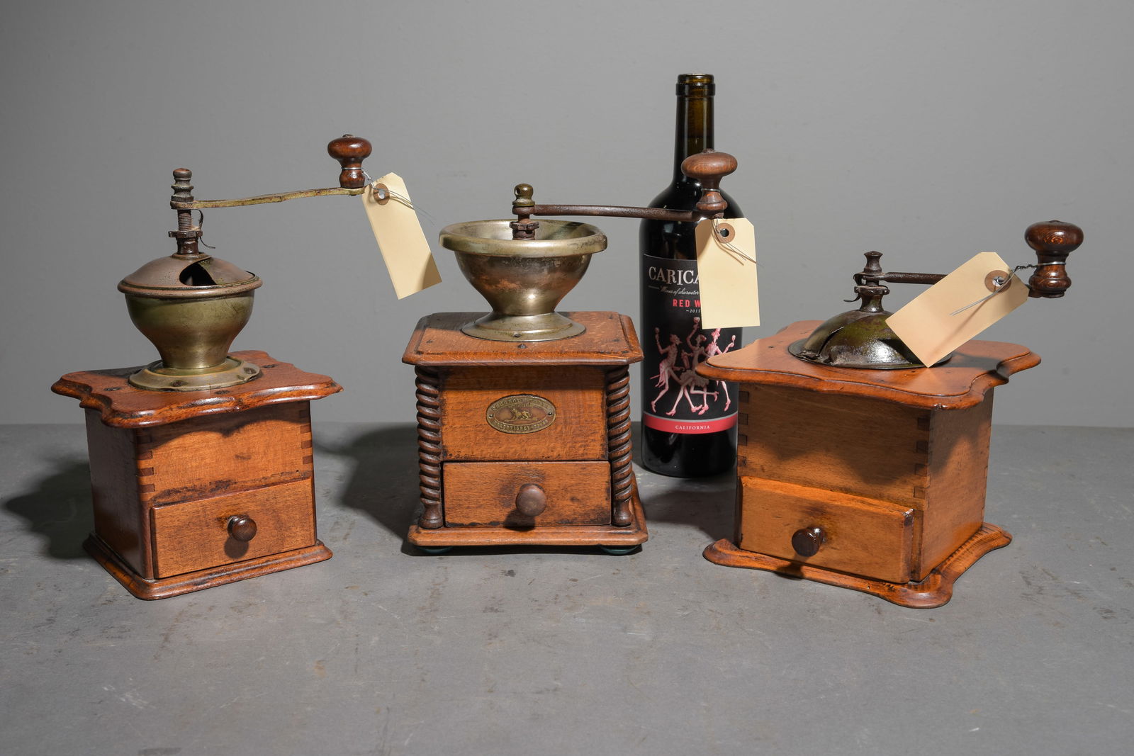 Three French Coffee / Bean Grinders (1 of 5)