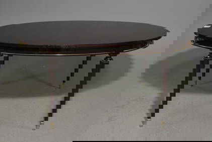 Louis XVI Style Mahogany Dining Table with 2 Leaves (1 of 6)