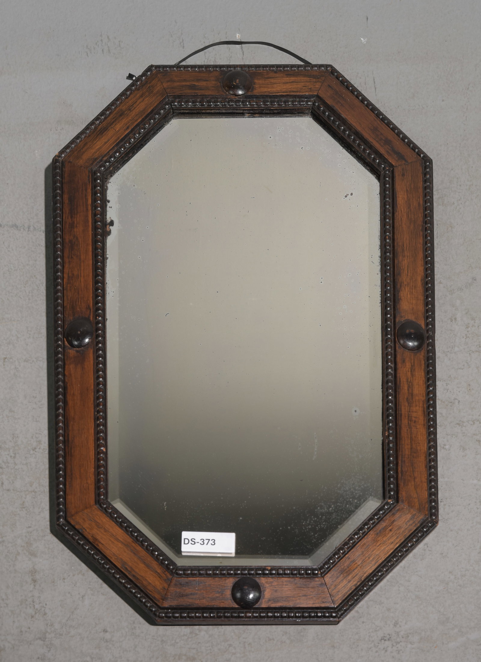 Jacobean Oak Framed Beveled Mirror #1 (1 of 4)