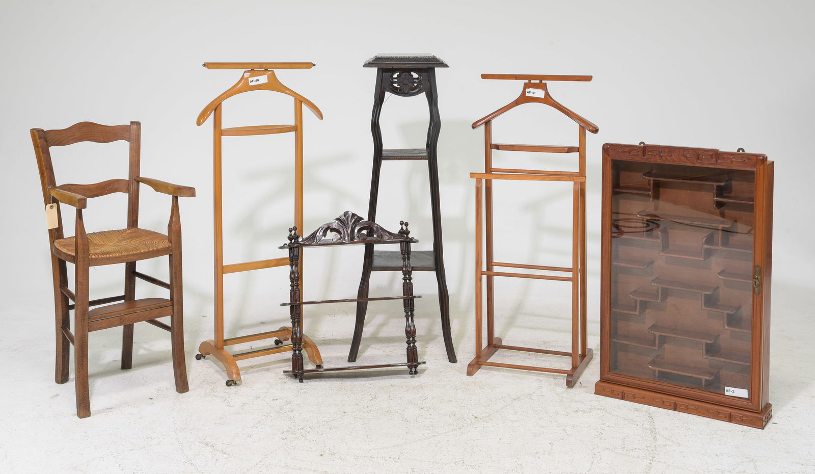 6pcs Assorted French Gentlemans Valets, Shelf, Etc. (1 of 6)