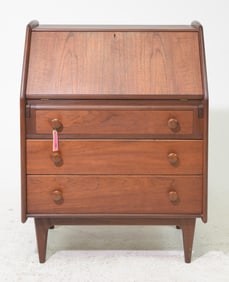 Mid Century Modern Drop Front Desk / Bureau