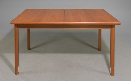 Mid Century Modern Dining Table with Pop Up Leaf