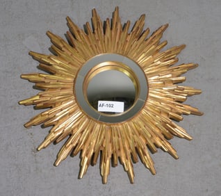 Mid Century Modern Style Sunburst Wall Mirror