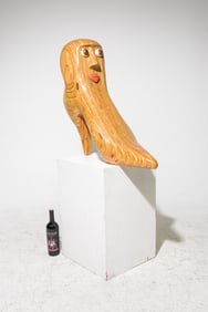 HY Farber Wood "High Heel" Face Sculpture