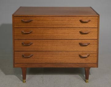 Mid Century Modern 4 Drawer Chest - G Plan