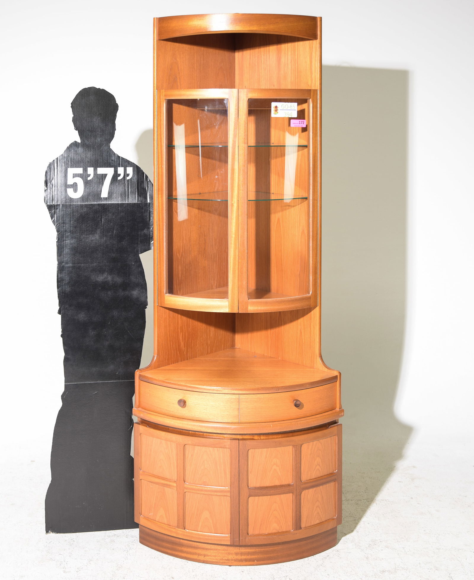 Mid Century Modern Large Corner Cabinet - Nathan #1 (1 of 5)