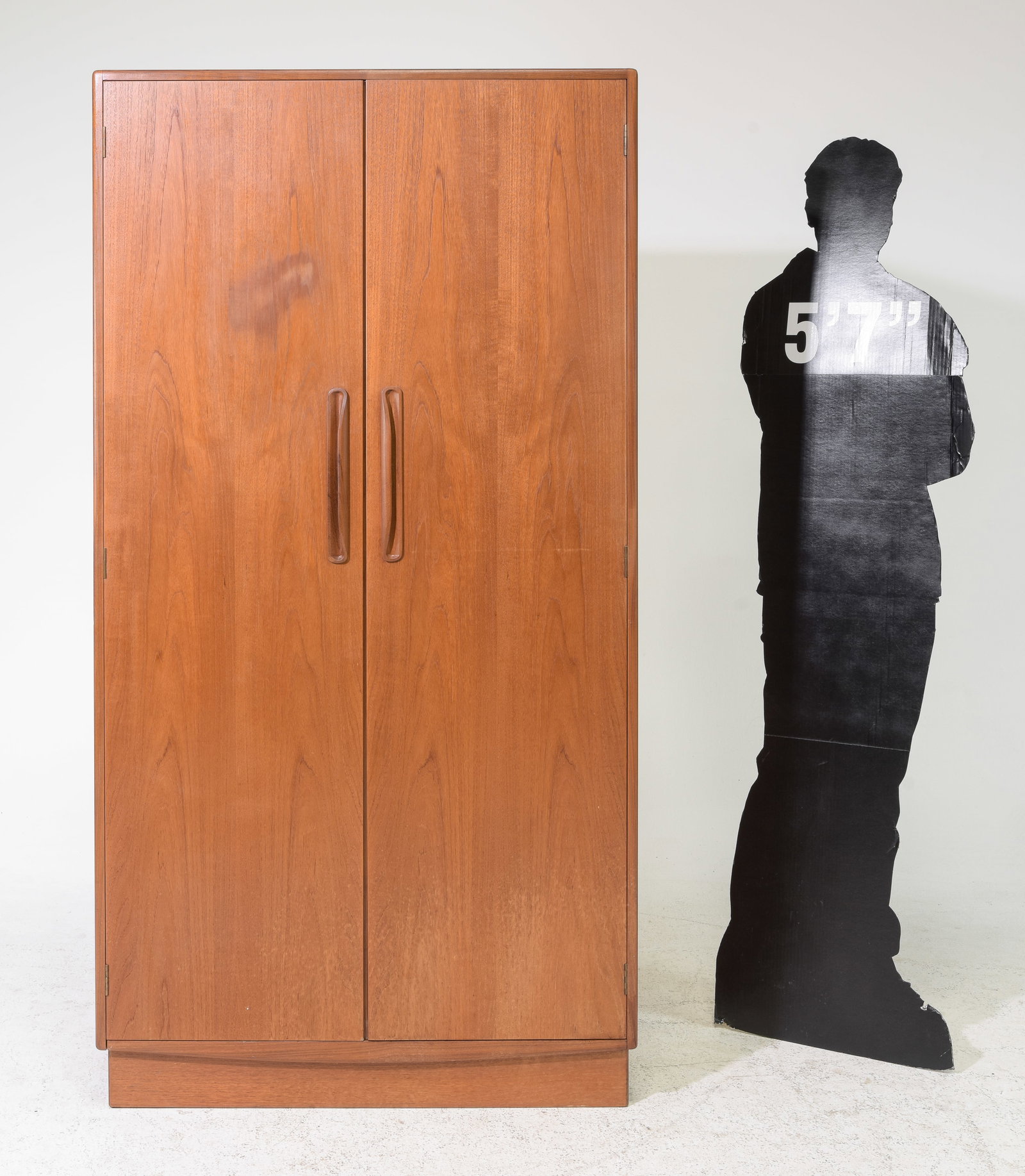 Mid Century Modern Teak Robe by Gplan: Danish Modern Style Teak Double Door Robe by Mid Century Furniture Maker Gplan - 69 in tall x 36 x 23.5