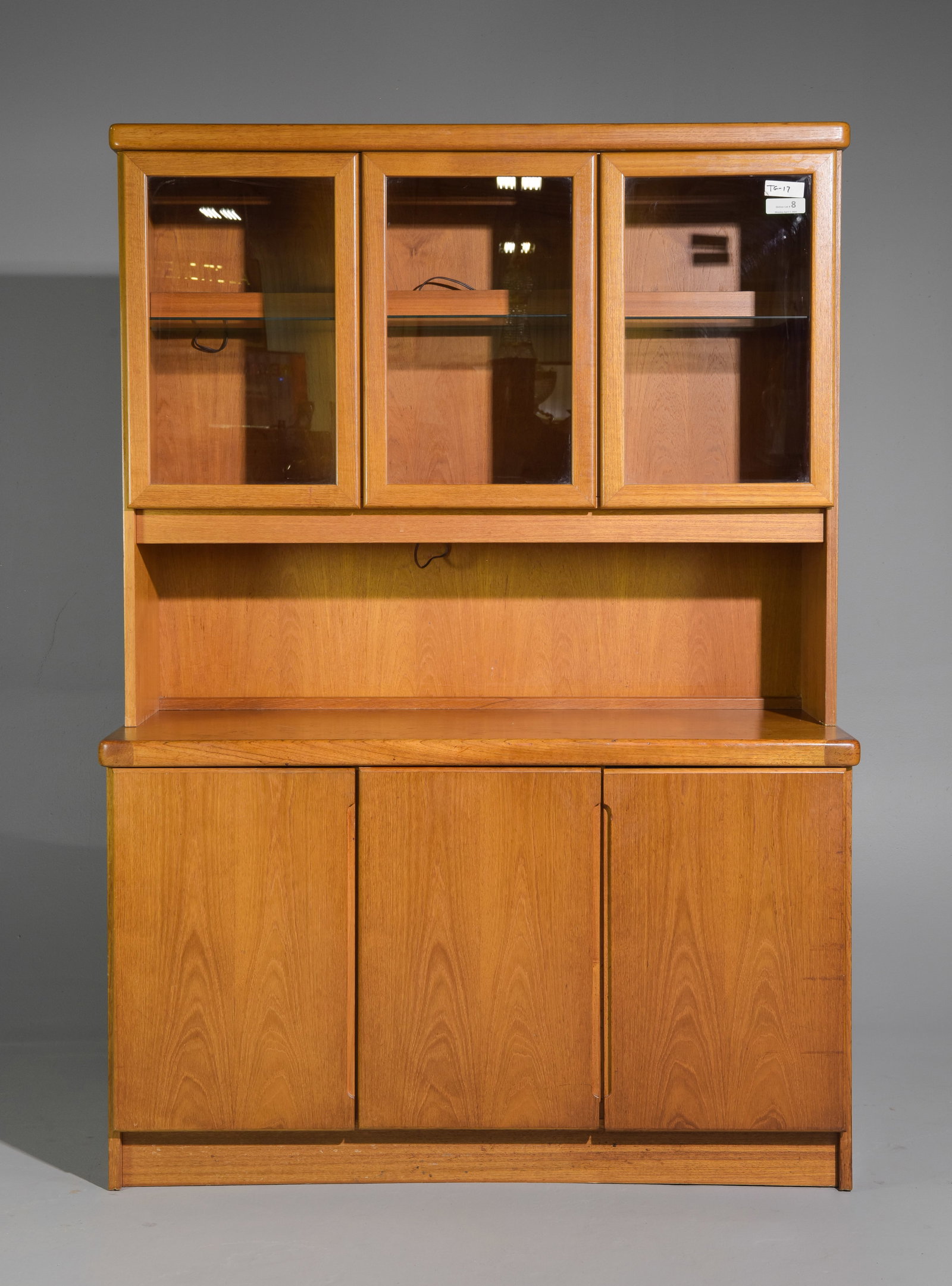 Danish Mid Century Modern Cocktail Cabinet / Hutch: Danish Modern Cocktail Cabinet / Wall Unit / Hutch - 70.75 in tall x 50 x 20 - This will break down for easier transport