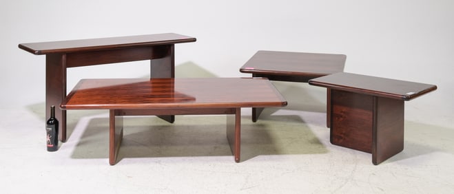 4pcs Assorted Rosewood Tables - Console, Etc.