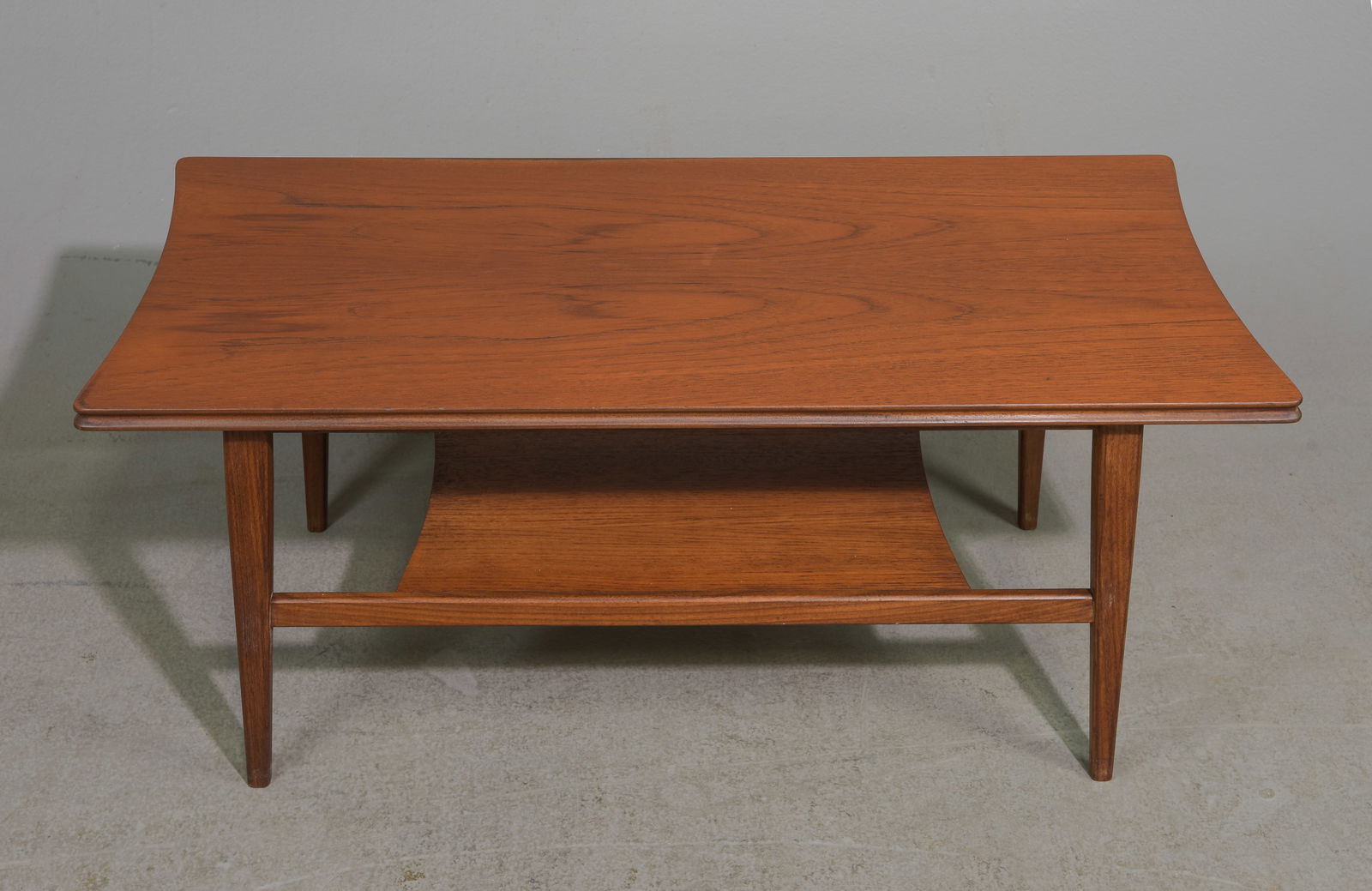 Mid Century Modern Coffee Table with Magazine Shelf (1 of 2)