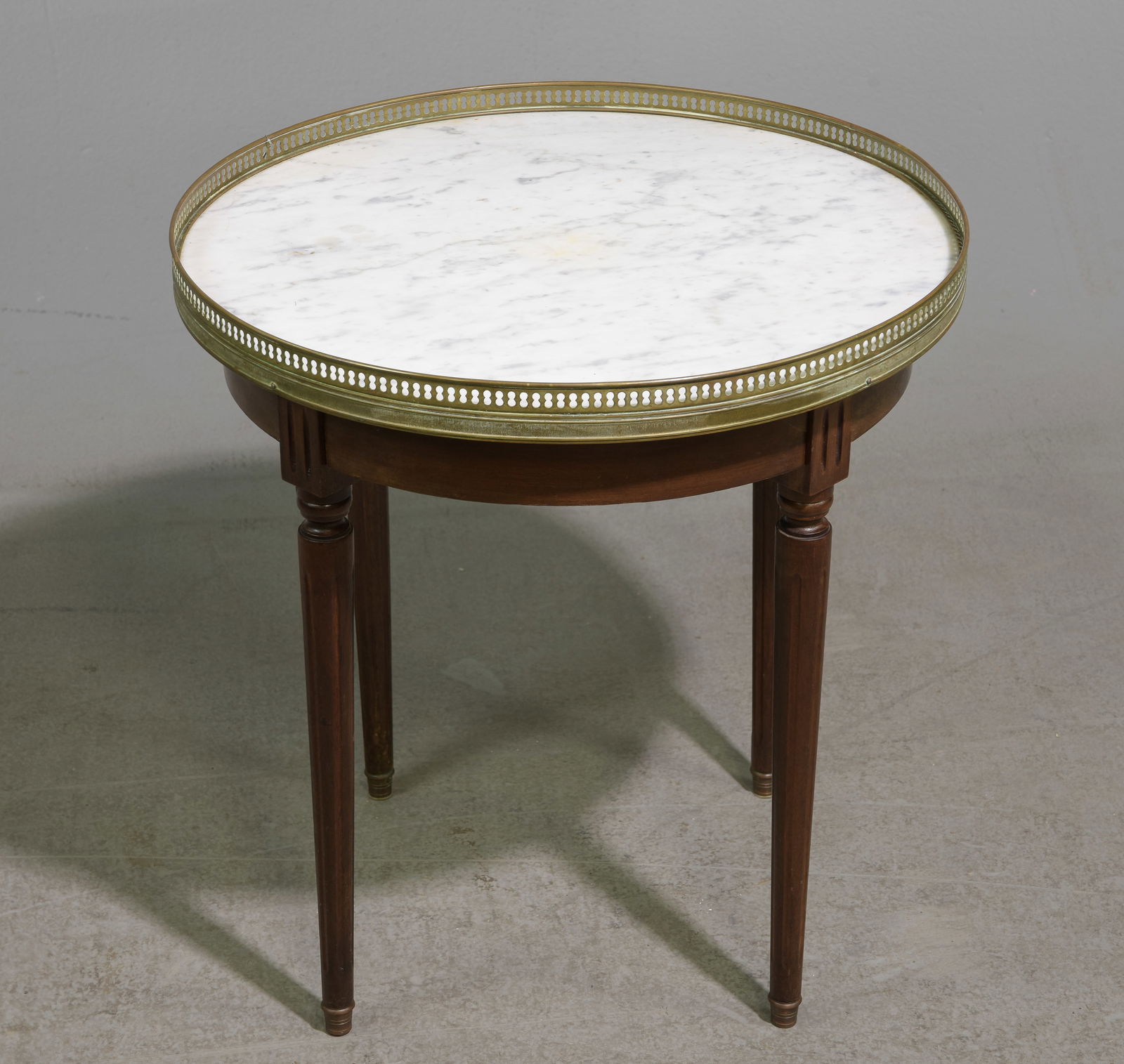 Louis XVI Style White Marble Top Occasional Table #2 (1 of 2)