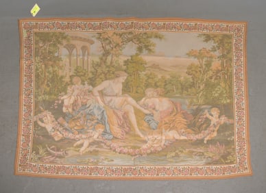French Aubusson Style Jaquar Tapestry