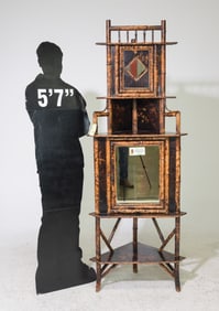 Bamboo Corner Cabinet / Etagere