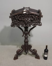 Antique Black Forest Finely Carved Bloom Box / Planter