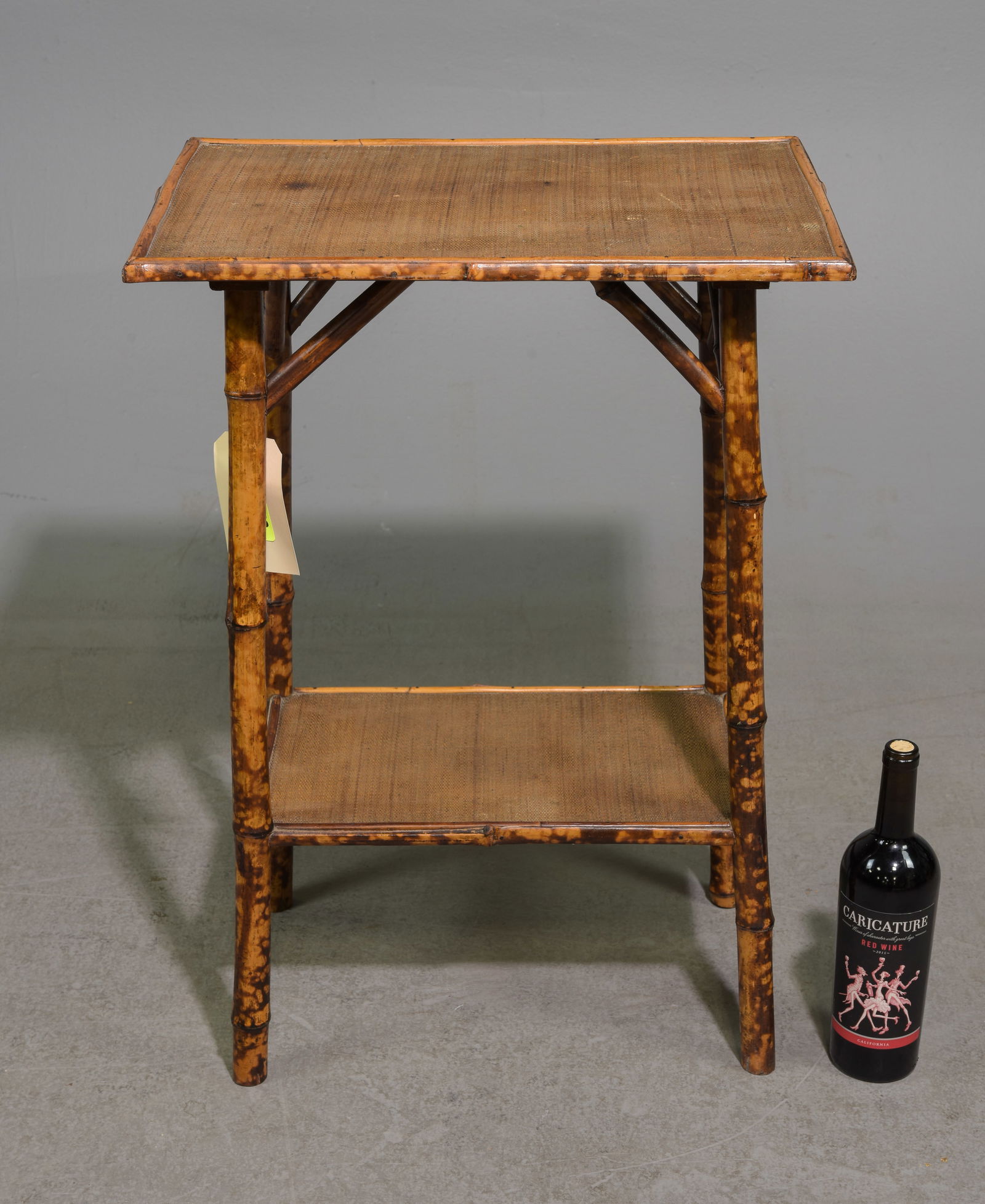 Bamboo & Rattan Two Tier Occasional Table (1 of 4)