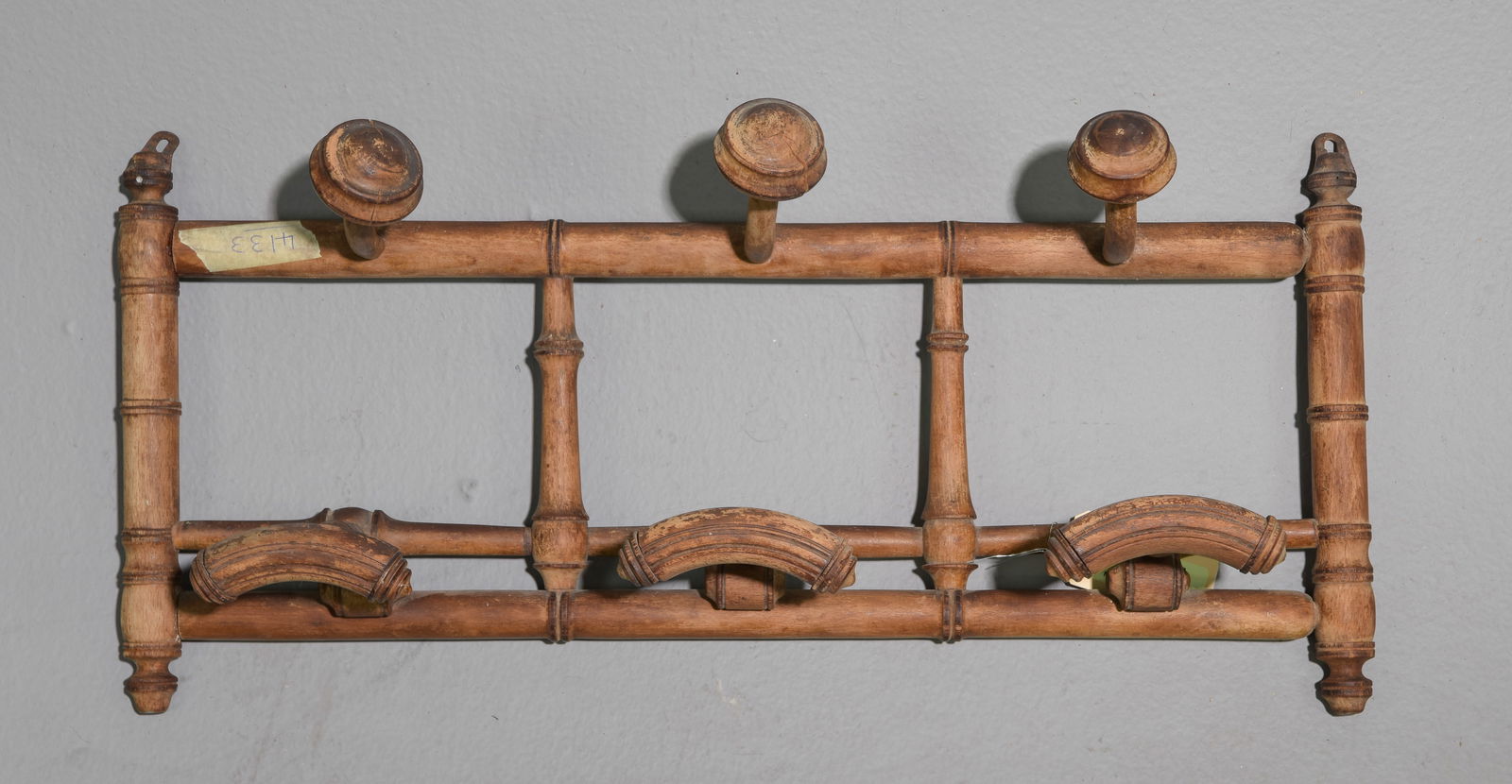 French Faux Bamboo Wall Rack (1 of 2)
