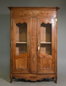 Louis XVI Style Marble Top Burled Sideboard