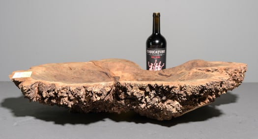 Natural Live Edge Wood Center Bowl with Resin