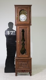 French Oak Longcase / Grandfather Clock