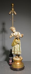 Marbro Co. Figural Gold Moreau Lamp