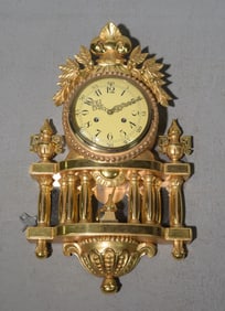 Louis XV Style Ornate Gold Wall Clock #2