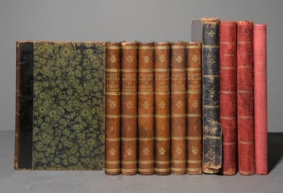 15 Assorted Antique French Novels / Books