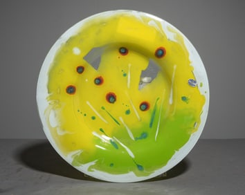 Italian Hand Made Art Glass Charger / Platter