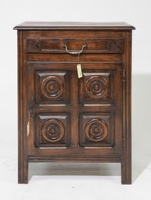 French Basque Style Oak Jam Cupboard / Cabinet