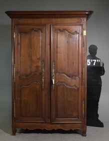 Louis XV Style Oak Double Door Armoire c.1900