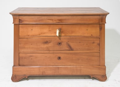 Louis Philippe Style Chery Four Drawer Chest