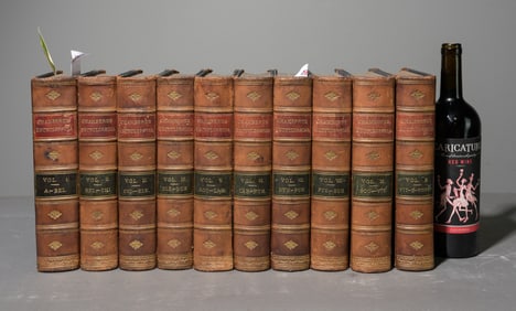 Chambers Encyclopedia Antique Books - Volumes 1-10