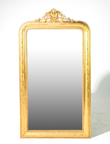 Louis Philippe Style Gold Gilt Framed Mirror