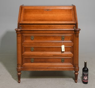 Louis XVI Style Drop Front Desk / Bureau