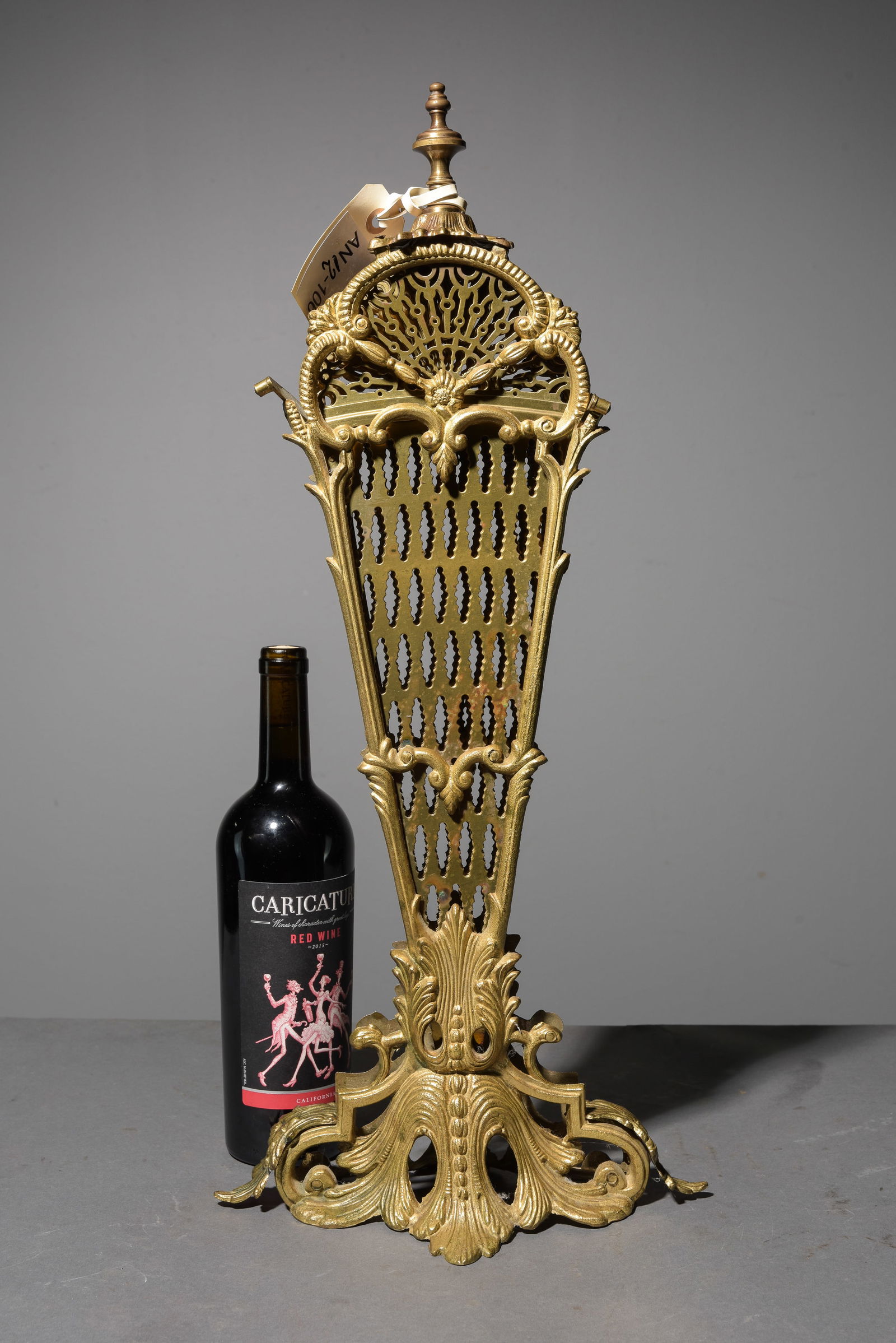 Vintage Danish Brass Peacock Fan Fire screen (1 of 4)