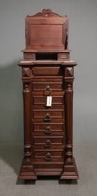 Louis XVI Style White Marble Top Nightstand