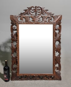 Renaissance Style Open Pierced Carved Mirror
