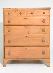 British Pine 6 Drawers Chest