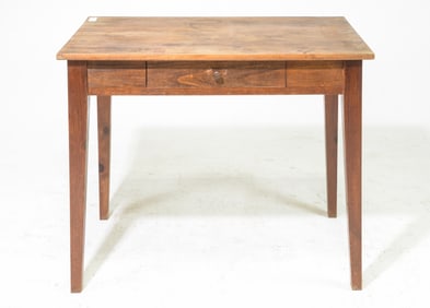 British Rustic Table with Tapered Legs