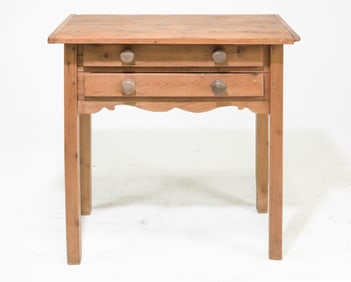 British Pine Lift Top Work / Sewing Table c.1930's