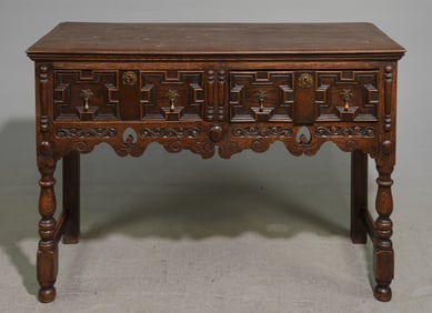 Jacobean Carved Oak Hall / Sofa Table c.1900