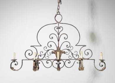 Italian Style Iron Eight Arm Chandelier