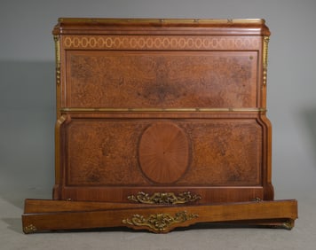 French Louis XVI Style Bed with Rails
